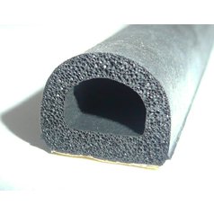 Samolepiace tesnenie D 14×12 mm čierne